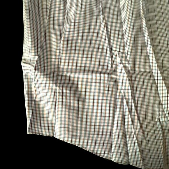 Brooks Brothers 346 White, and Red Dress Shirt with Plaid Pattern - Picture 4 of 9